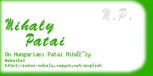 mihaly patai business card